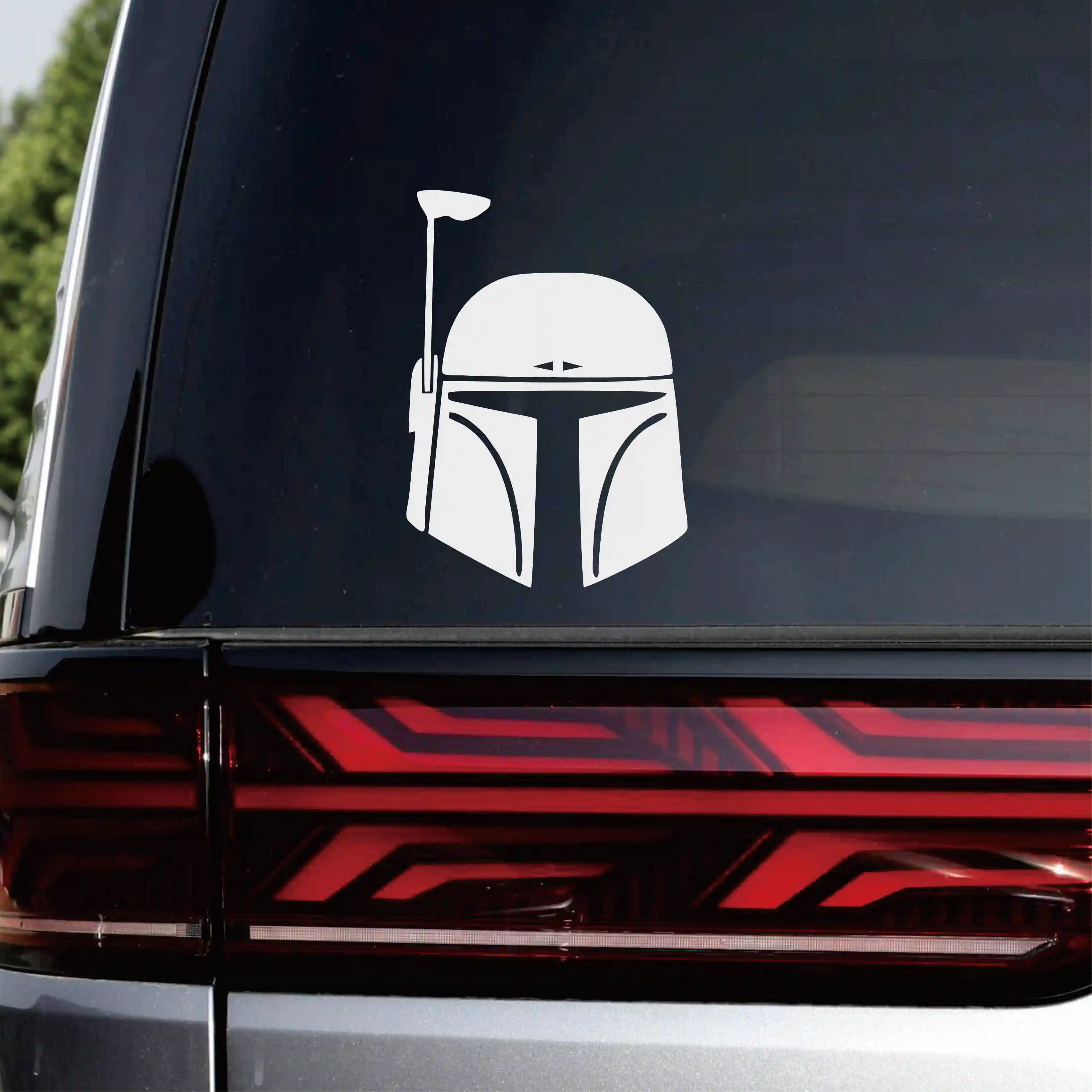 

This Is The Way Boba Fett Mandalorian Vinly автомобильная наклейка для ноутбука, скейтборда, шлем, настенный мотор, мобильный декоративный аксессуар