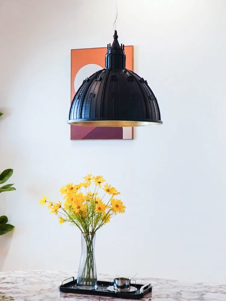 Французский замок Люстра Винтажный узор Ресторан Бар Лампа Спальня