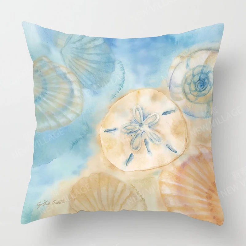 Наволочка с принтом животных под водой наволочка для дивана украшение дома можно