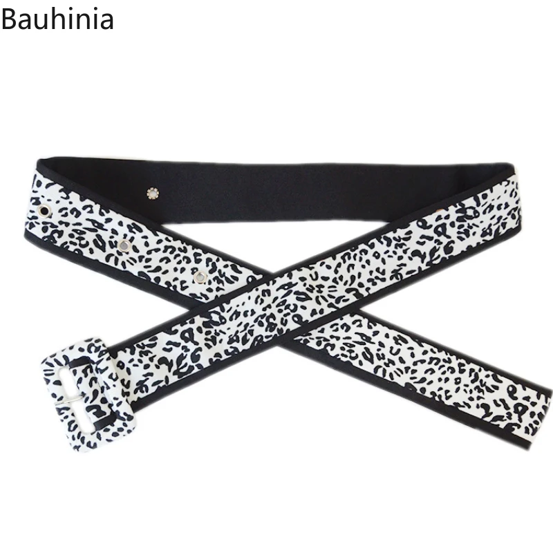 Bauhinia New Fashion Simple Design 160*5cm Women's Pin Buckle Belt Flannel Casual 4 Color High Quality Woven Belt