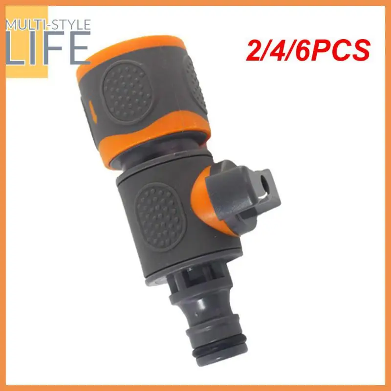 

2/4/6PCS Coated Shut Off Water Valves Single Nipple Rubber-coated Valve Connector Switch Valve Quick-connect Thickened
