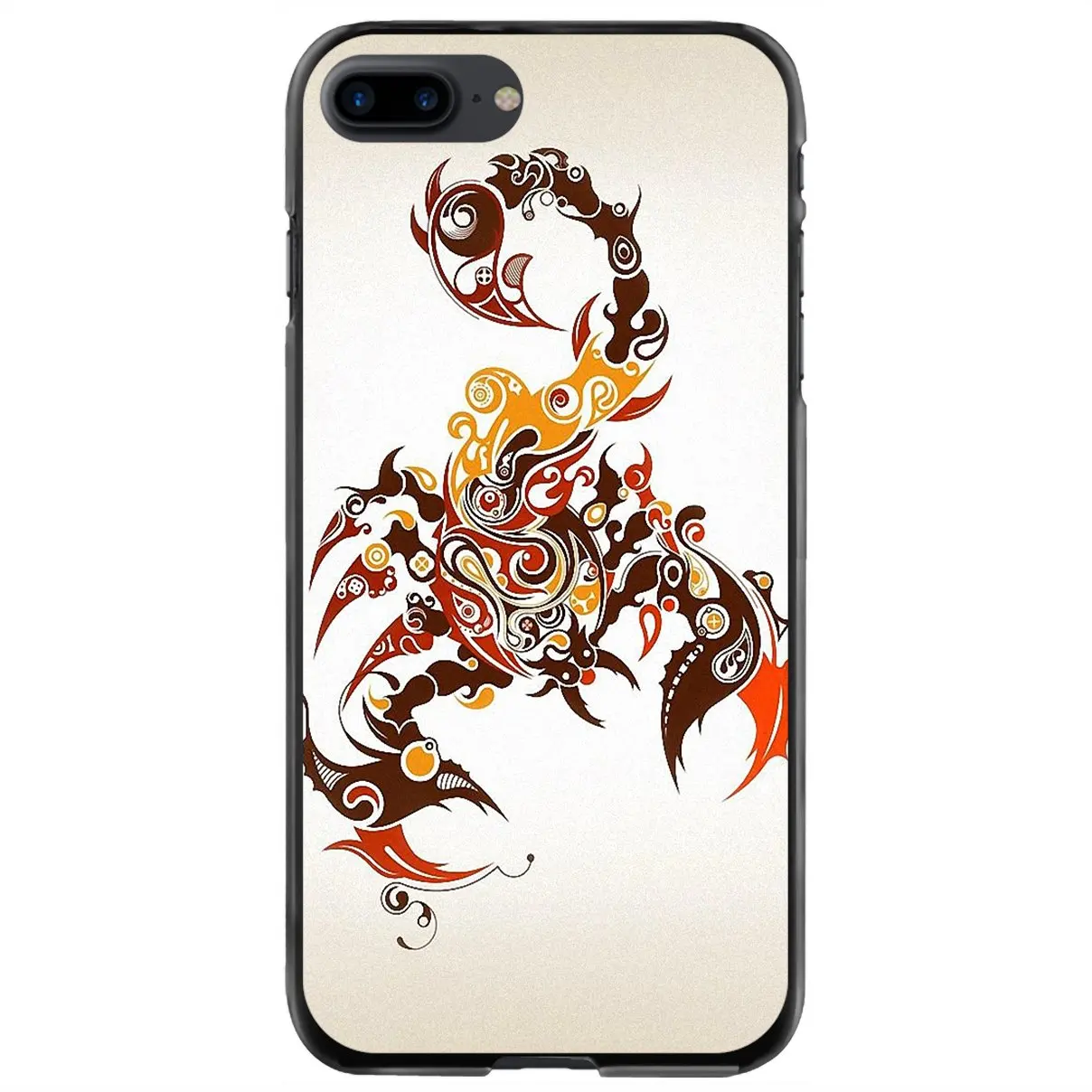 

Жесткий Чехол для iPhone 11 12 13 14 Pro MAX Mini 5 5S SE 6 6S 7 8 Plus 10 X XR XS black animal scorpion
