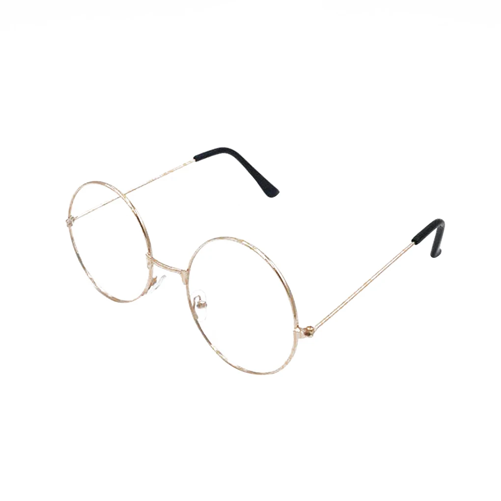 

Оптические очки в стиле ретро для мужчин и женщин, декоративные винтажные аксессуары в круглой металлической оправе для мальчиков и девоче...