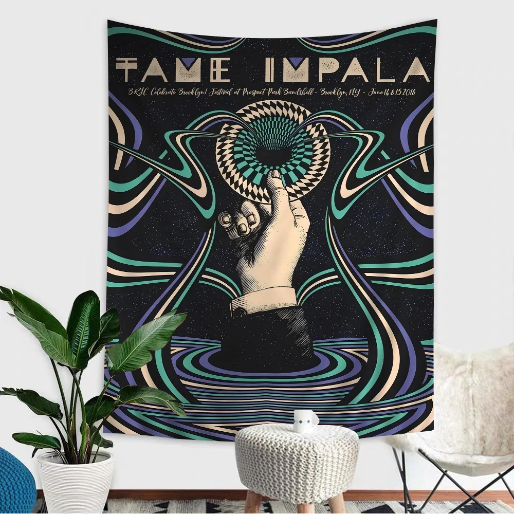 Tame Impala Colorful Tapestry Wall Hanging Bohemian Tapestries Mandala Sheets