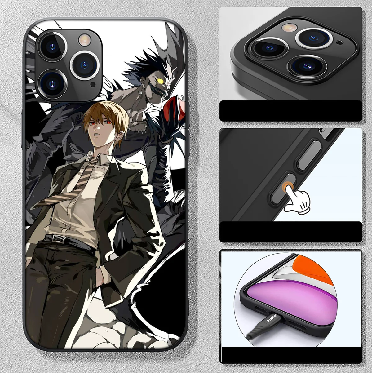 SA174 Yagami Light Soft Case for Samsung Galaxy A41 A42 A71 A72 A73 J2 J4 J5 J6 J7 J8 A6 A7 A8 A9 Plus 2018 Prime Pro Core
