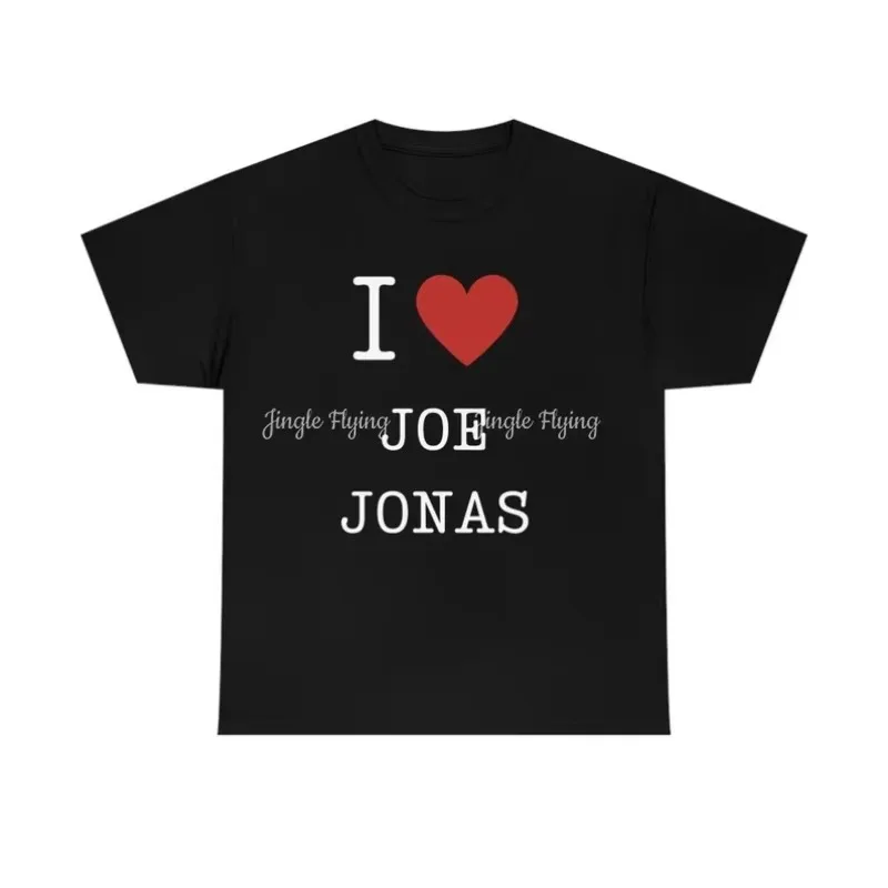 Фото Футболка I Love Joe Jonas, винтажная толстовка в стиле 90-х, унисекс, с графическим принтом №1