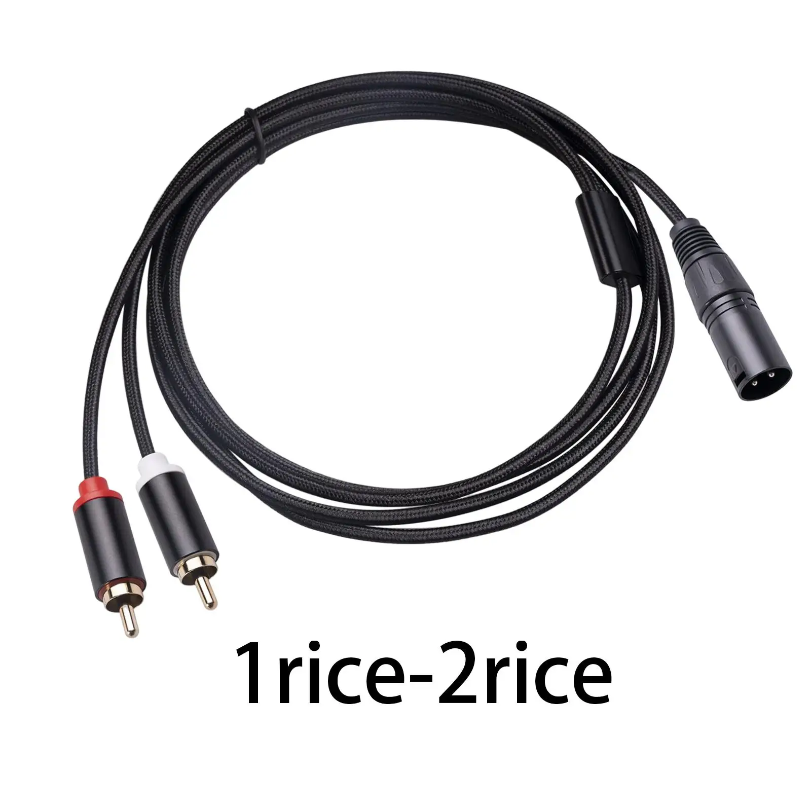 

Professional XLR Female to Dual Cable Male Splitter Cable HiFi Stereo for Home Theater Components Speakers Mixers Recorders TV