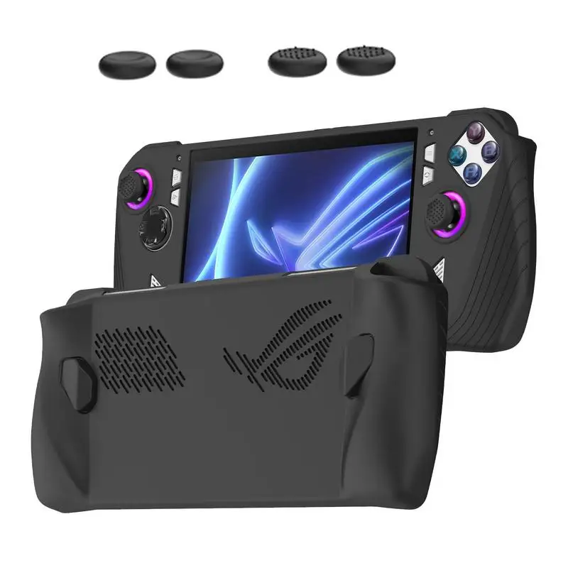 

Soft Silicone Protective Case For ASUSROG Ally Game Console Anti-drop Shock Proof Frame With Rocker Caps