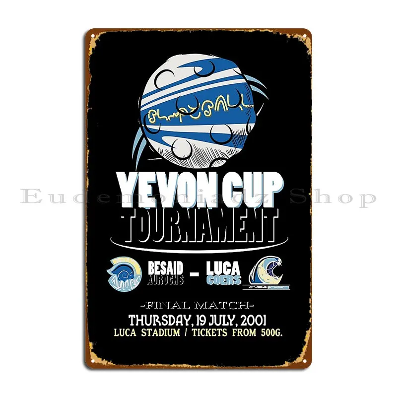 Blitzball Tournament финальная фантазия X 67 трендовые металлические знаки Настенный декор