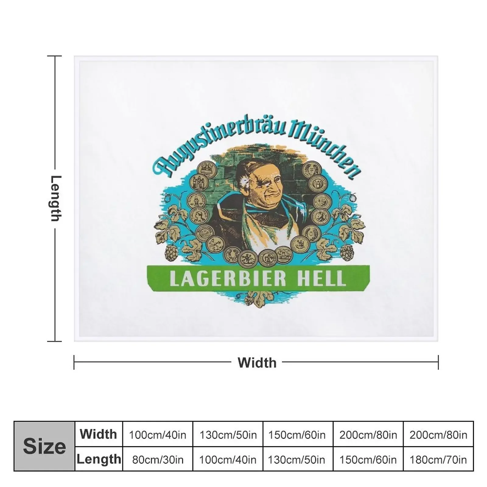Классическое Одеяло с рисунком огюстинера монетного пива