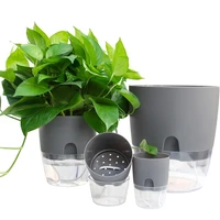 smlxl plastic self watering pot 2 layer self watering plant flower pot watering container handmade made of high quality glass