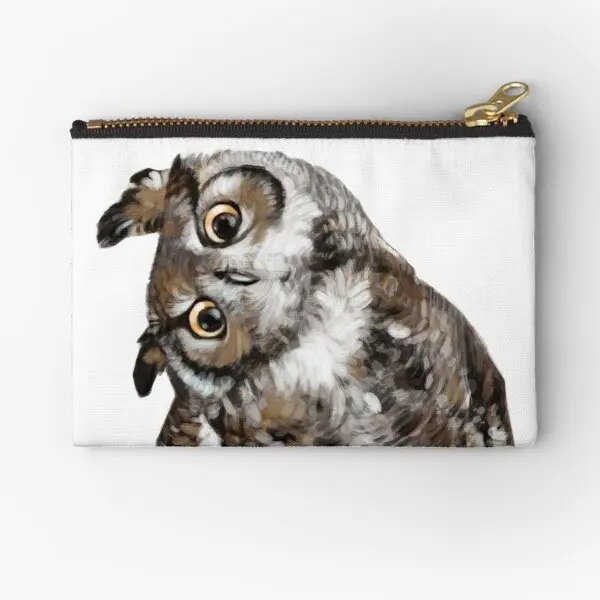 

Owl Zipper Pouches Wallet Storage Panties Coin Men Women Bag Key Pure Underwear Socks Pocket Money Small Cosmetic Packaging