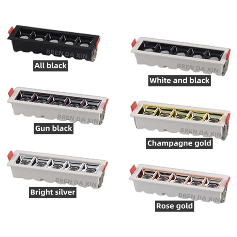 Приглушаемый светильник с антибликовым покрытием встроенный потолочный лампа