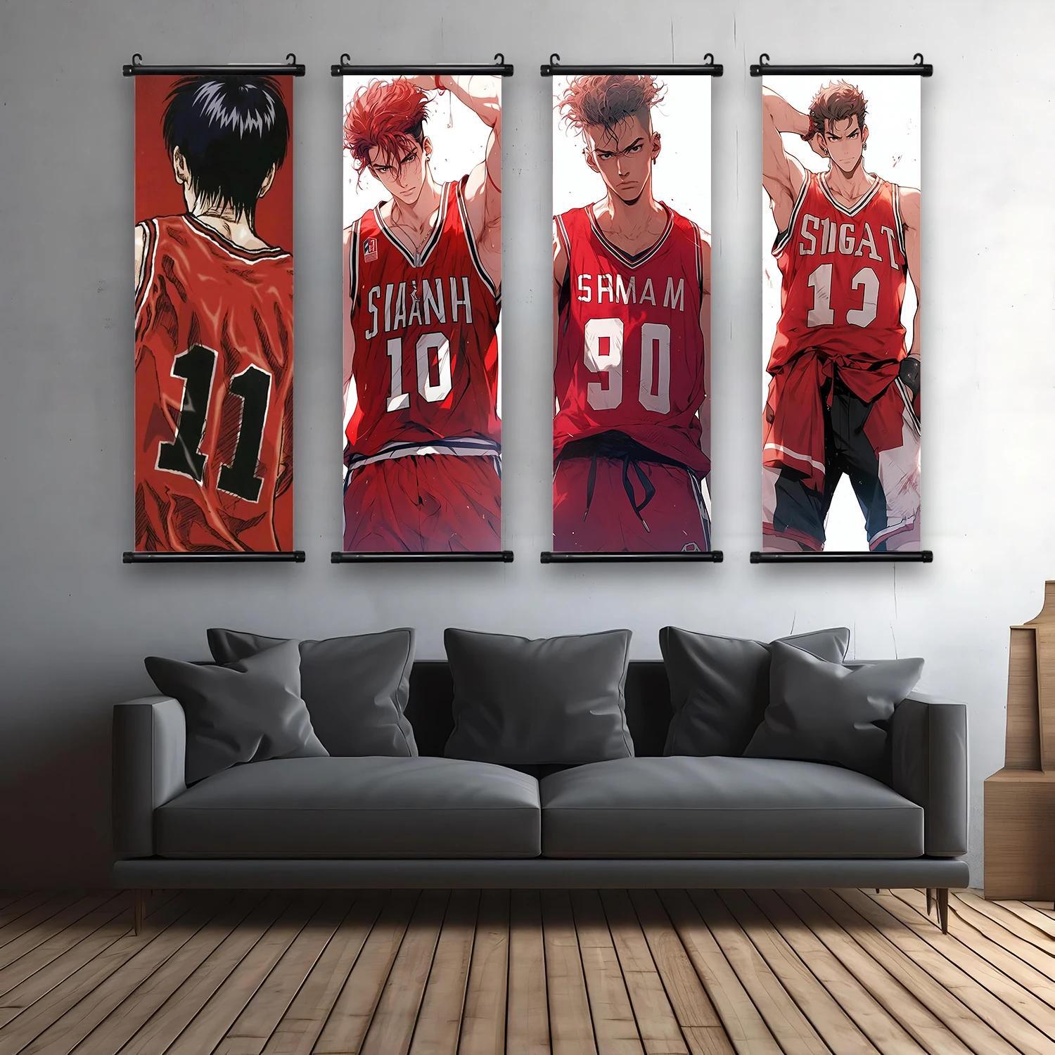 Японское популярное аниме SLAM DUNK обои настенная живопись на холсте картина печать