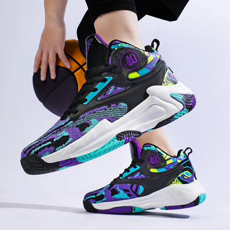 Men's Basketball Shoes Breathable Sports Shoes Outdoor Fitness Training Shoes Women's Basketball Sneakers Men's Running Shoes