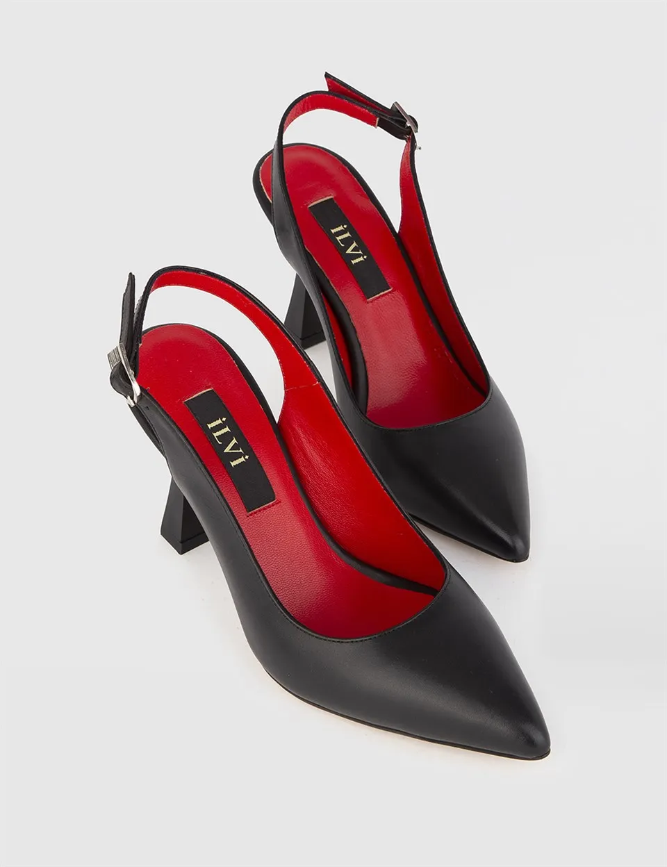 

ILVi-натуральная кожа ручной работы Sinda черные кожаные женские туфли 2022 весна/лето