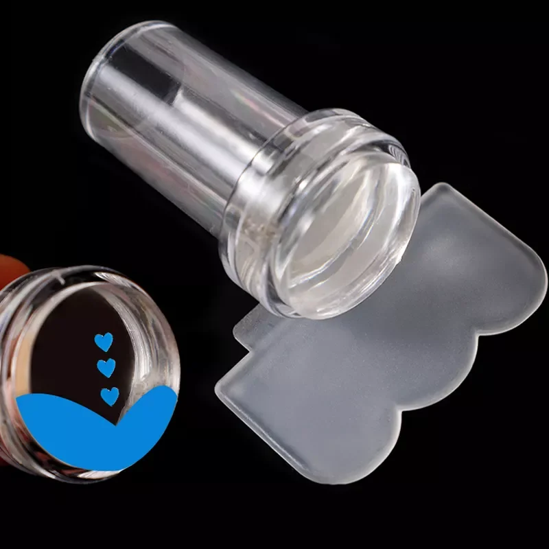

Nail Stamper Set Scraper Gel Head Nail Art Template Silicone Stamping Plate Tools Manicure Accessories