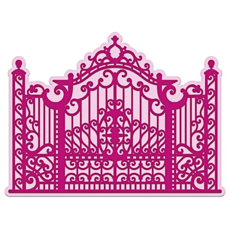 Новинка 2022 металлические режущие штампы для ограждения железные ворота тени