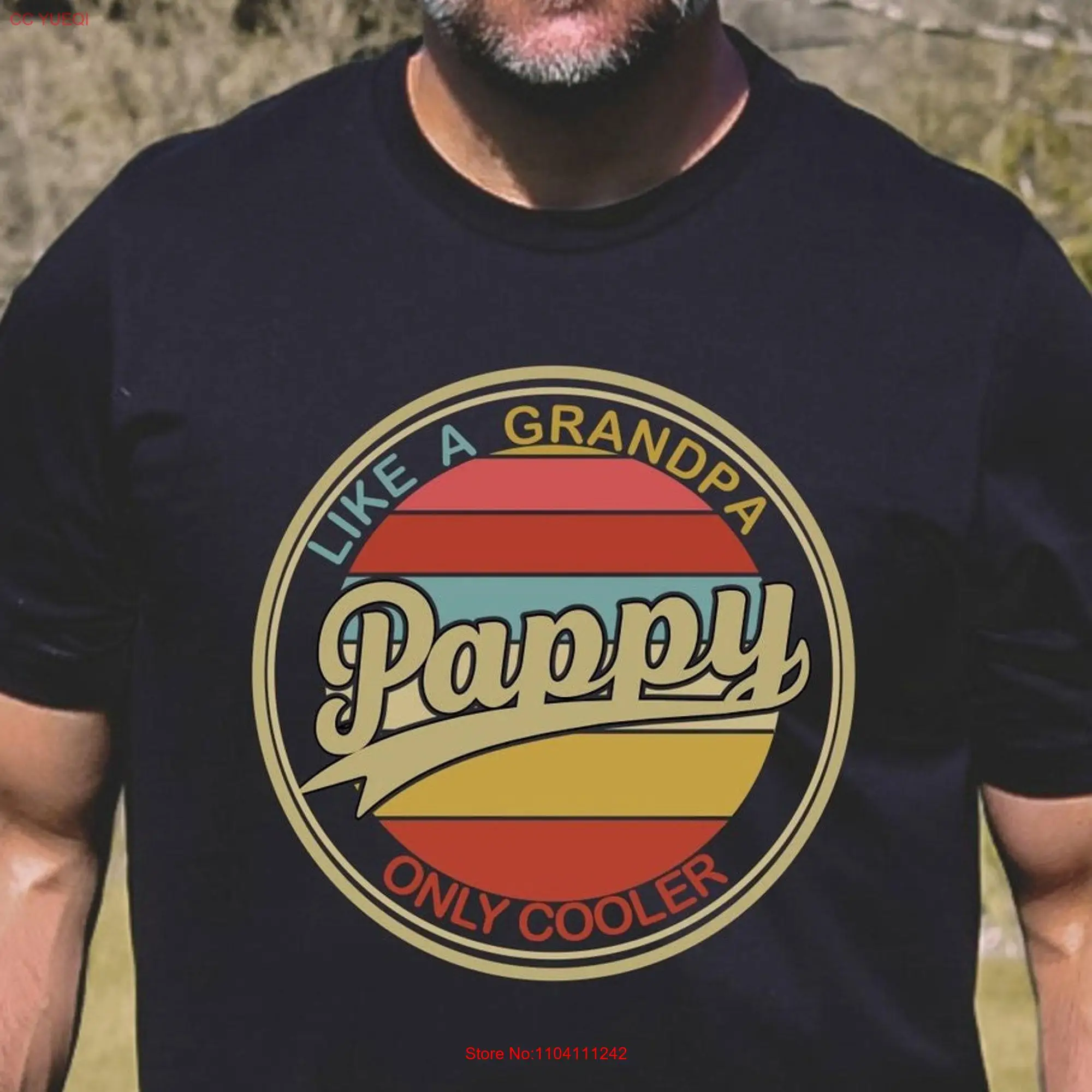 Футболка Pappy для Дня отца со смешными длинными или короткими рукавами