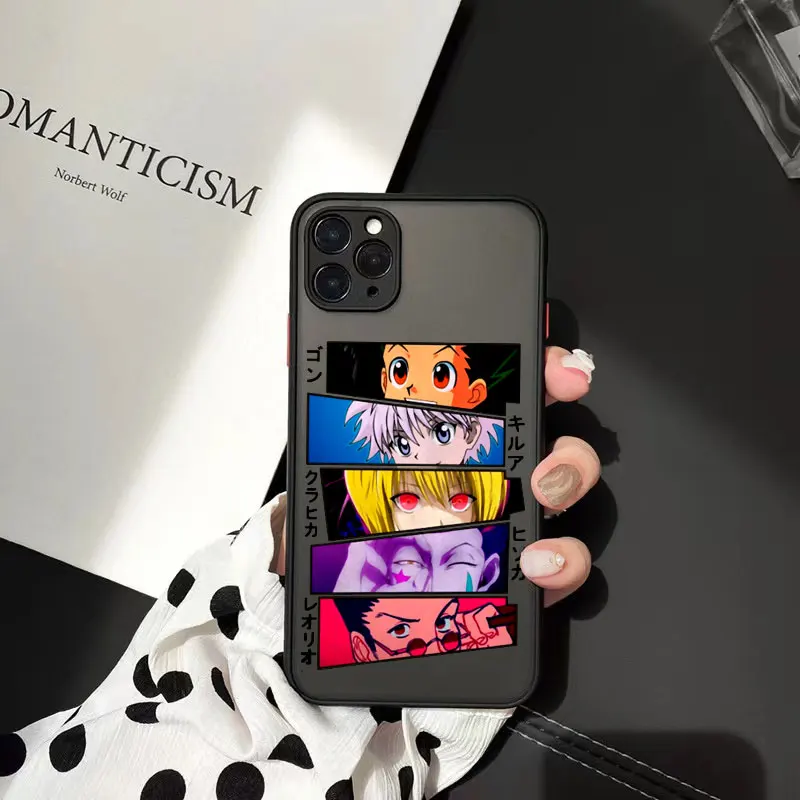 

Cartoon Anime X Huntsman Black Hard Matte Anti-fall Case Suitable for Iphone 14 13 12 11 Pro Max 8 7 Plus SE X XR XSMAX