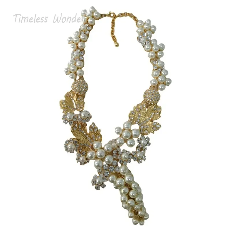 Вневременное чудо необычные ожерелья из циркона со стеклянными бусинами и