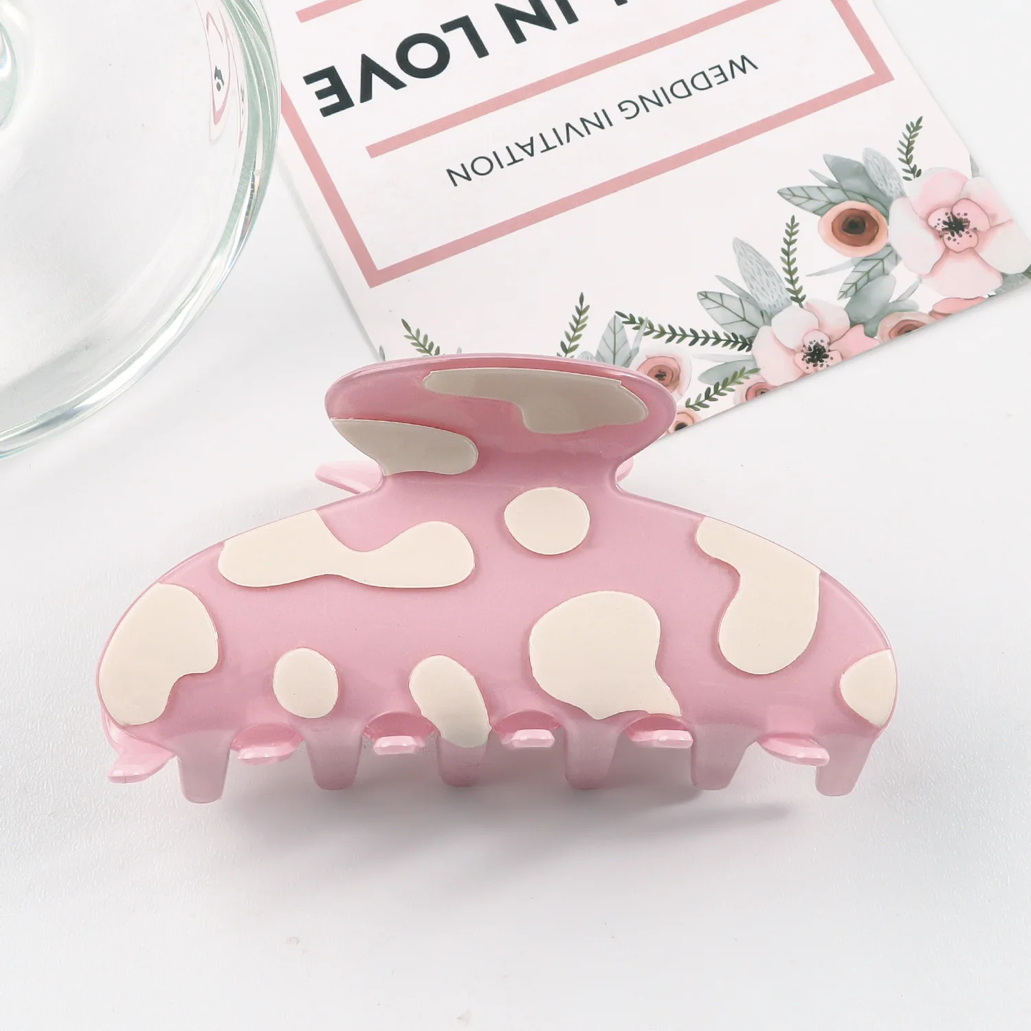 Новинка Винтажная заколка для волос из ацетата в форме бабочки модные аксессуары