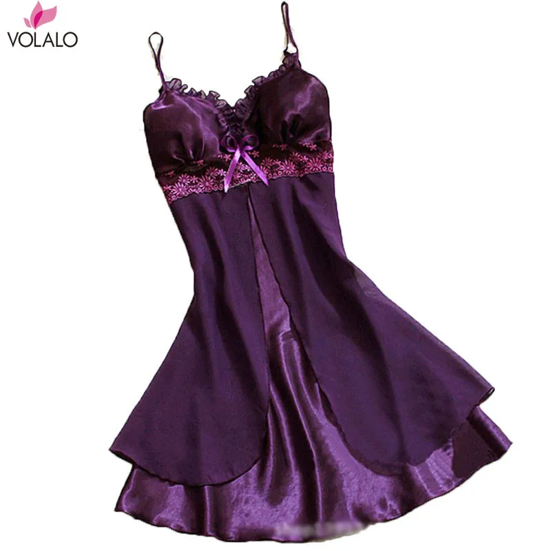 

2023 New Women Sexy Silk Satin Night Gown Sleeveless Nightdress Lace Sleep Dress V-neck Nighties Night Shirt Sleepwear Nightwear