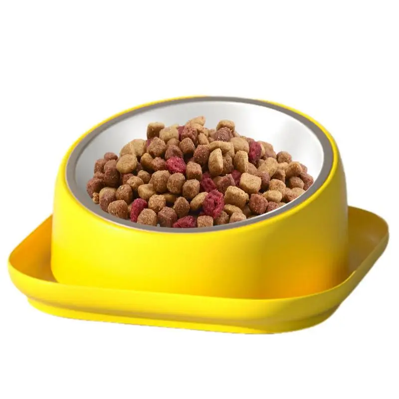 

Tilted Elevated Cat Bowl Raised Cat Bowls Slanted Cat Dish Food Or Water Bowls Elevated Pet Feeder Bowl Protect Cat's Spine