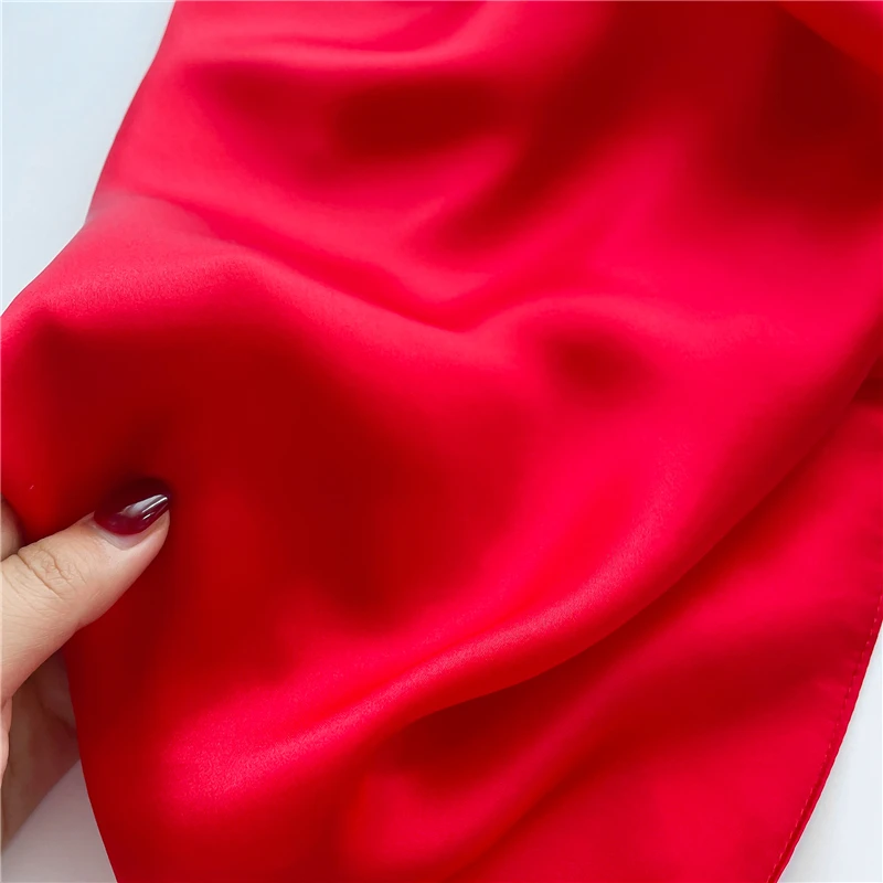 2022 популярный Шелковый атласный шарф женский однотонный 70 см галстук на шею