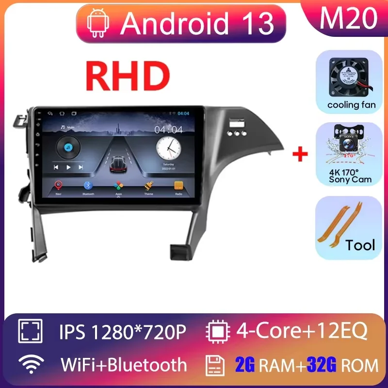 

Автомобильное радио для Toyota Prius 3 XW30 2009-2015 RHD Android Авто Стерео головное устройство Мультимедийный плеер Навигация Carplay Без 2din DVD