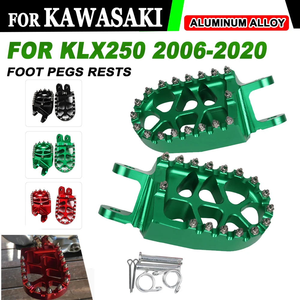 

Footrest Footpegs Foot Pegs Rest Pedal For KAWASAKI KLX250 KLX 250 2006 2007 2008 - 2016 2018 2019 2020 Motorcycle Accessories
