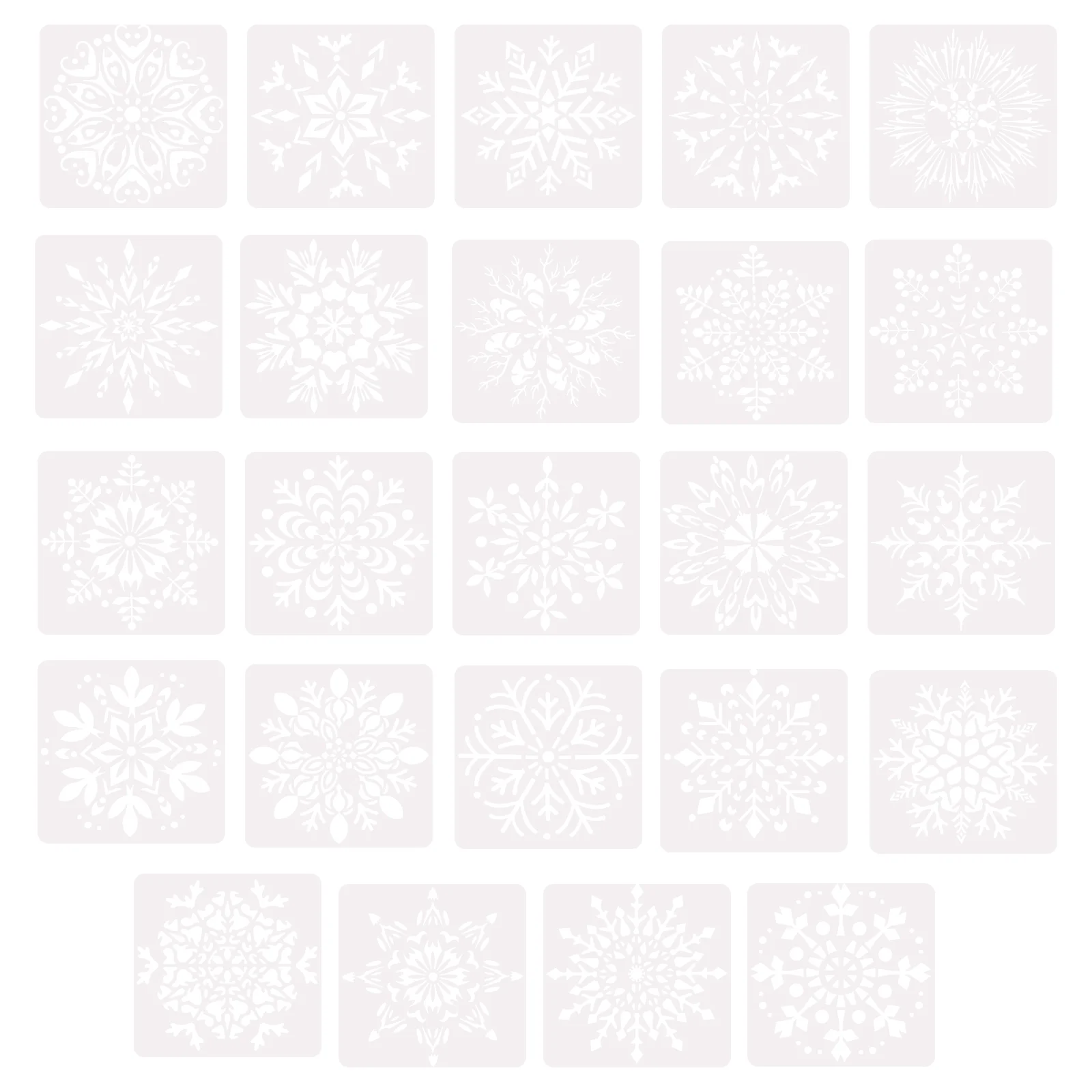 

24Pcs Hollow Mandala Theme DIY Painting Template Painting Drawing Template