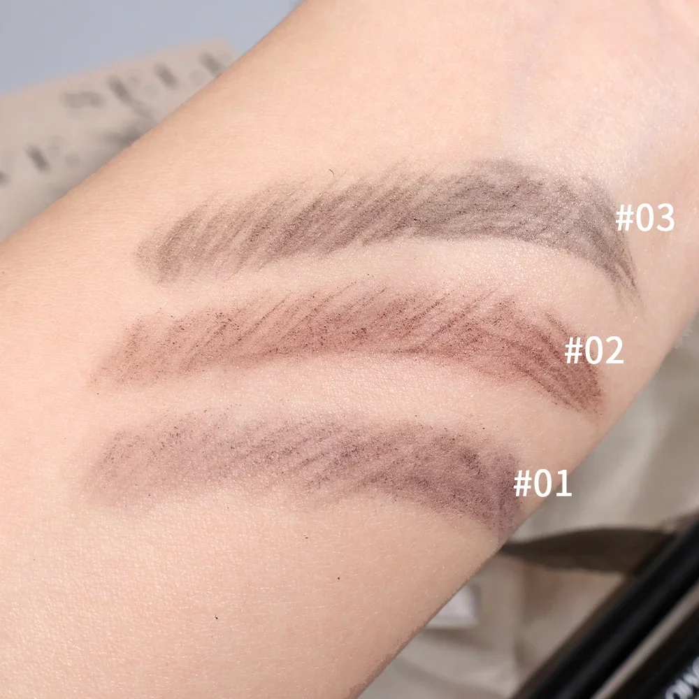 Двойной карандаш для микроблейдинга бровей Тату водостойкий Стойкий черный век