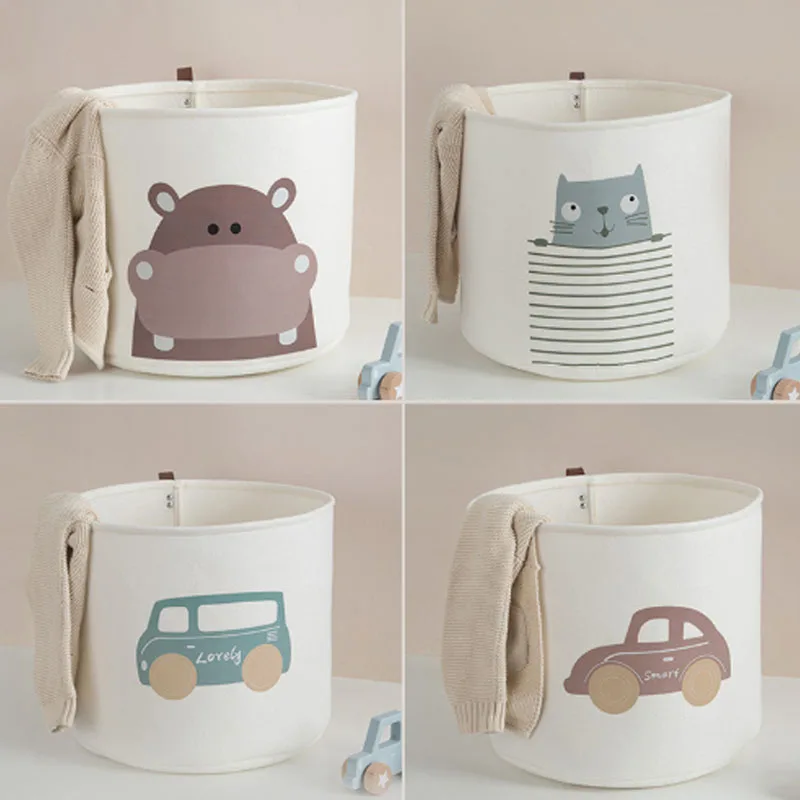 

Felt Storage Basket Large Capacity Toy Storage Basket Laundry Basket Fold Dirty Clothes Hamper Family Storage