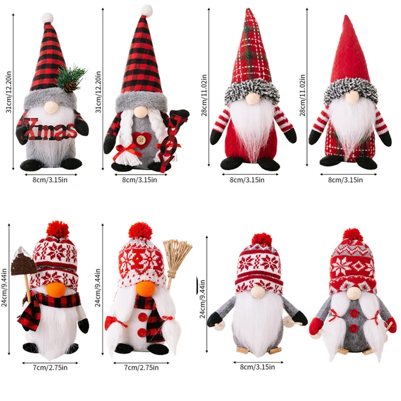 

Gnome Christmas Faceless Doll Merry Christmas Decorations for Home Christmas Ornament Xmas New Year 2024 Navidad Noel Gifts