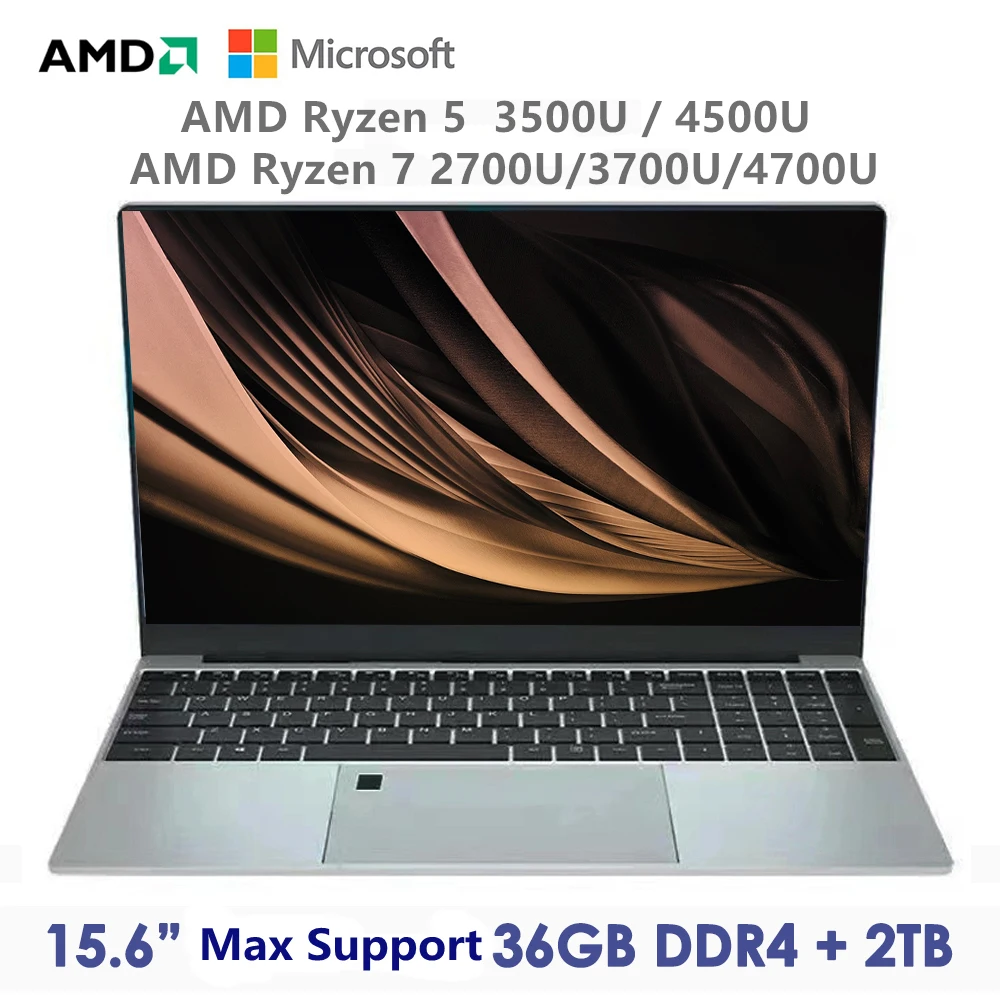 AKPAD Performance Laptop Computer 5G Wifi AMD Ryzen 5  4500U Ryzen 7 2700U 3700U 4700U Windows10 11 Pro Gaming IPS Laptop
