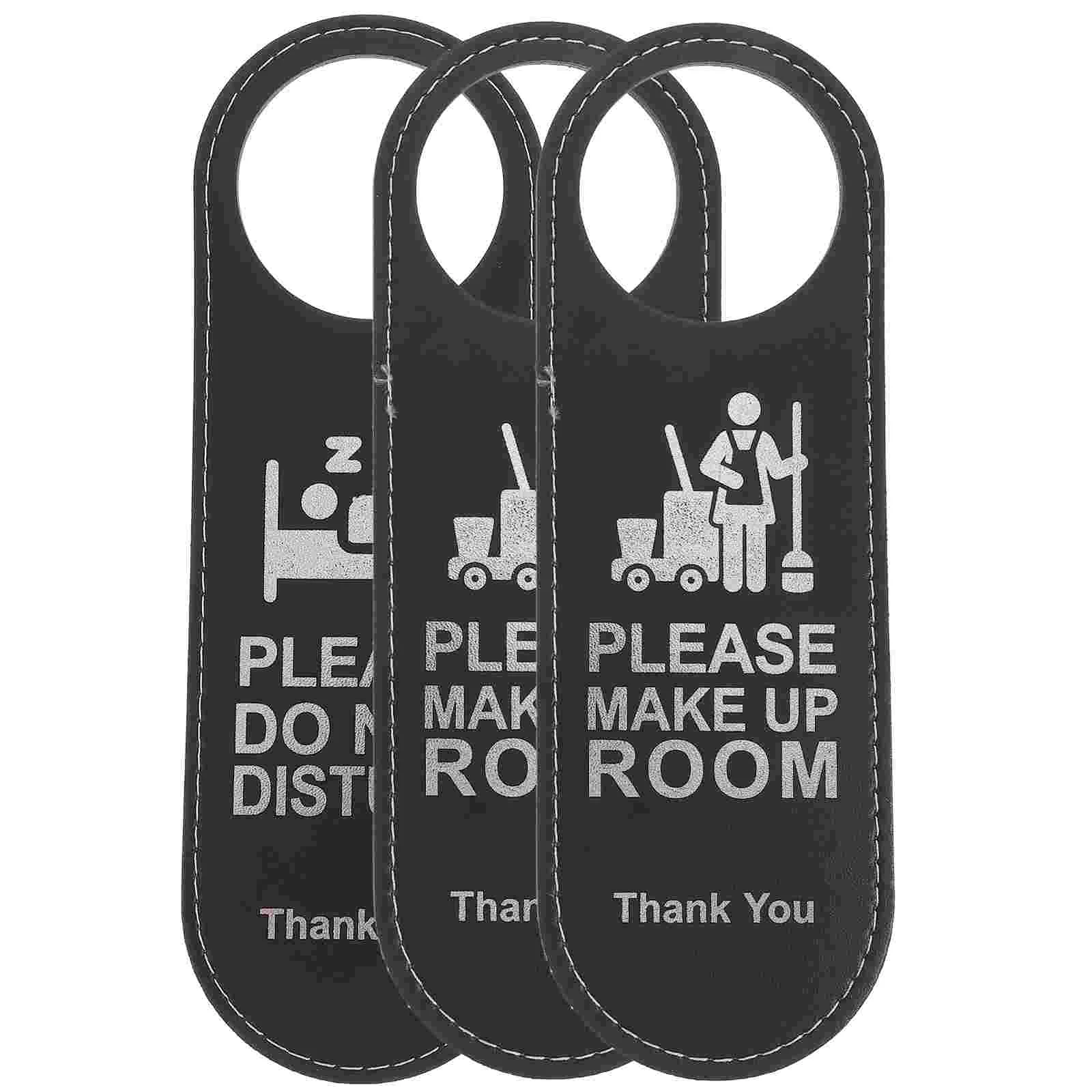 

Clean Double-sided Listing Hotel Hanging Sign Door Handle Hanger Simple Tag Room Clothes Rack