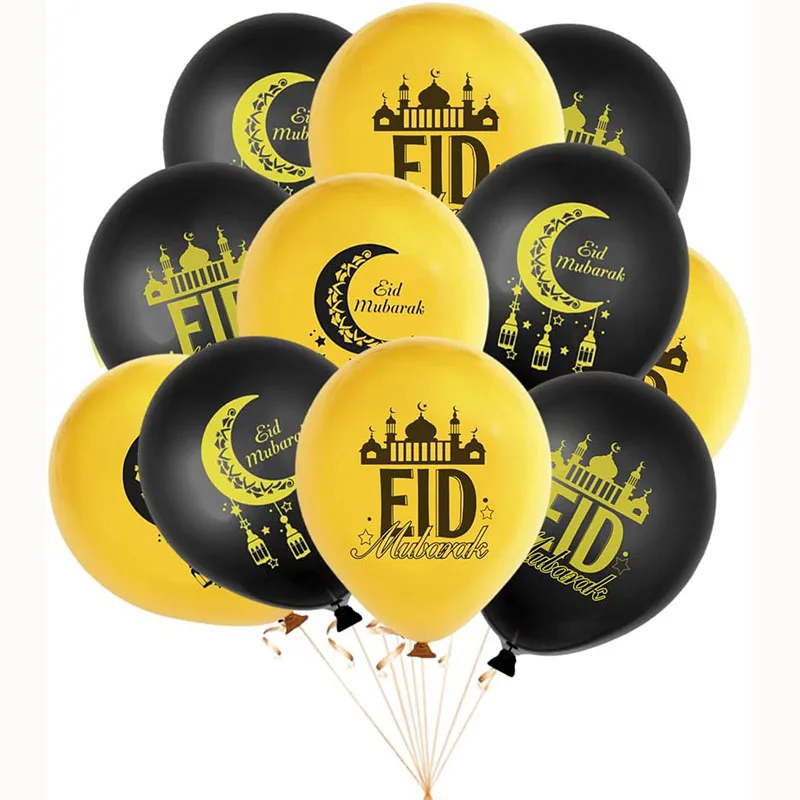 Eid Mubarak, латексные воздушные шары для дома, исламский мусульманский ...