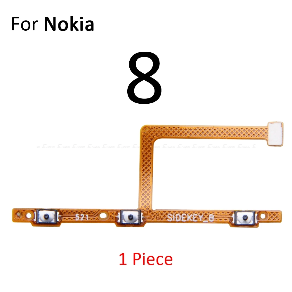 Кнопка включения питания выключения гибкий кабель лента для Nokia 7 6 1 Plus 8 2 2017