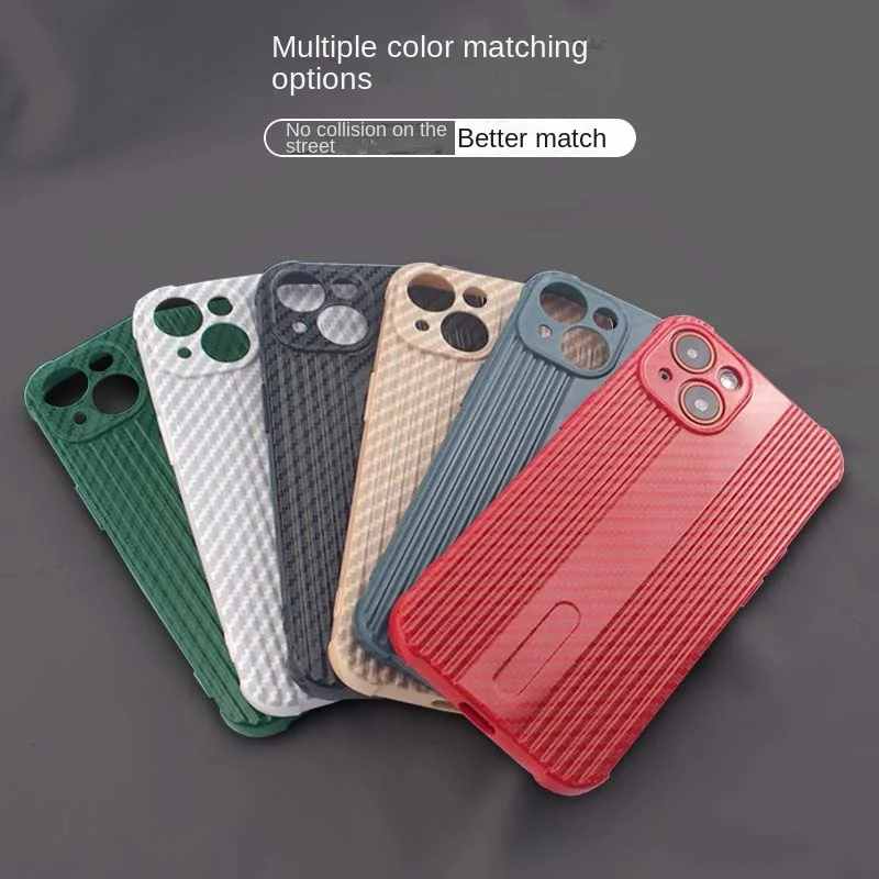 

Rayker For Iphone 11 12 13 Pro Max Thin Stripes Soft Phone Case Cover Protection Lens Airbag Shockproof Anti-Drop