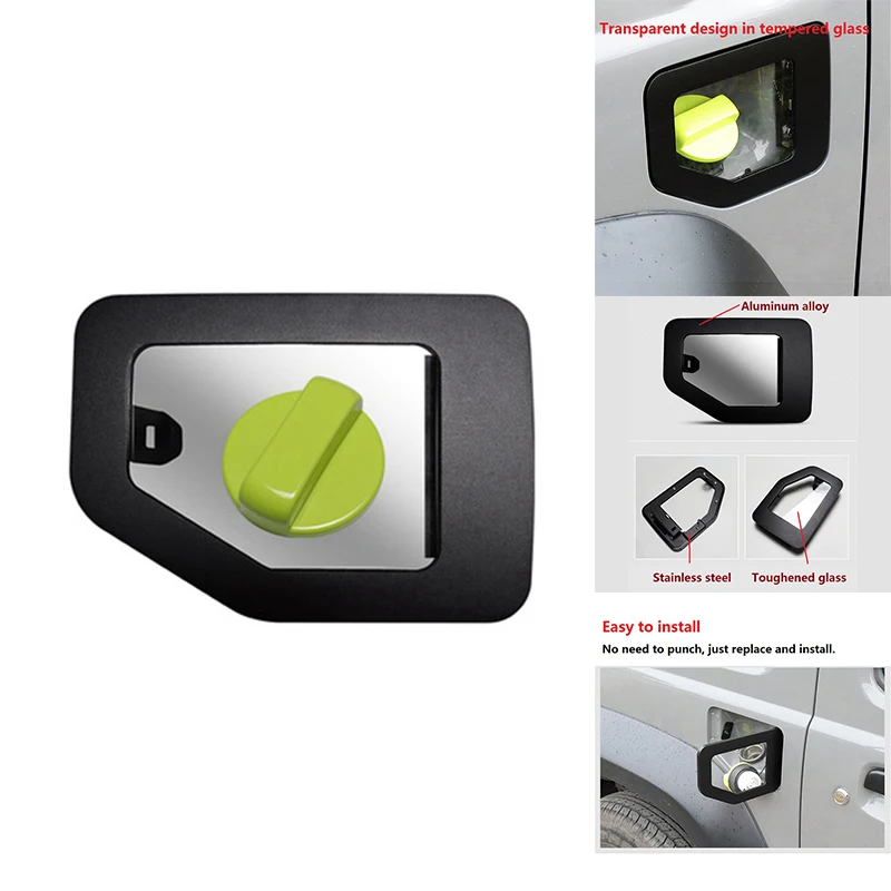 

For Suzuki Jimny JB64 JB74 2019-2021 Aluminum Fuel Filler Tank Cover Cap Decoration Car Exterior Accessories