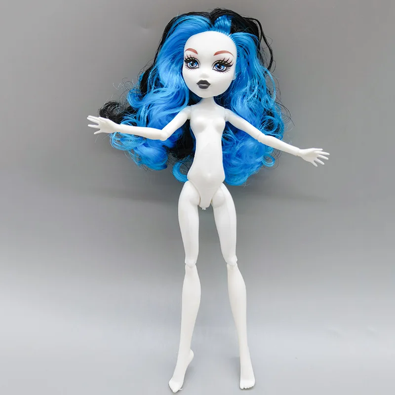 24cm Nude Doll Body + Head Toy To Fit Many Heads White Green Brown Monster Elf Girl Figure Multi-Joints Movable Toys