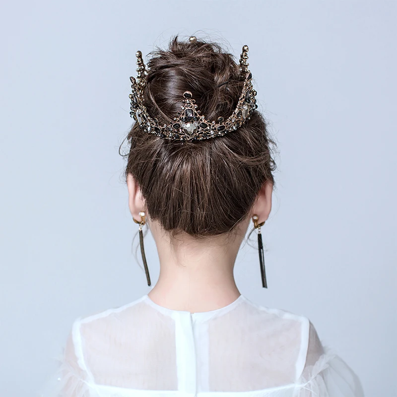 1 шт. мини Корона торт Топпер Хрустальный жемчуг Тиара Детские украшения для