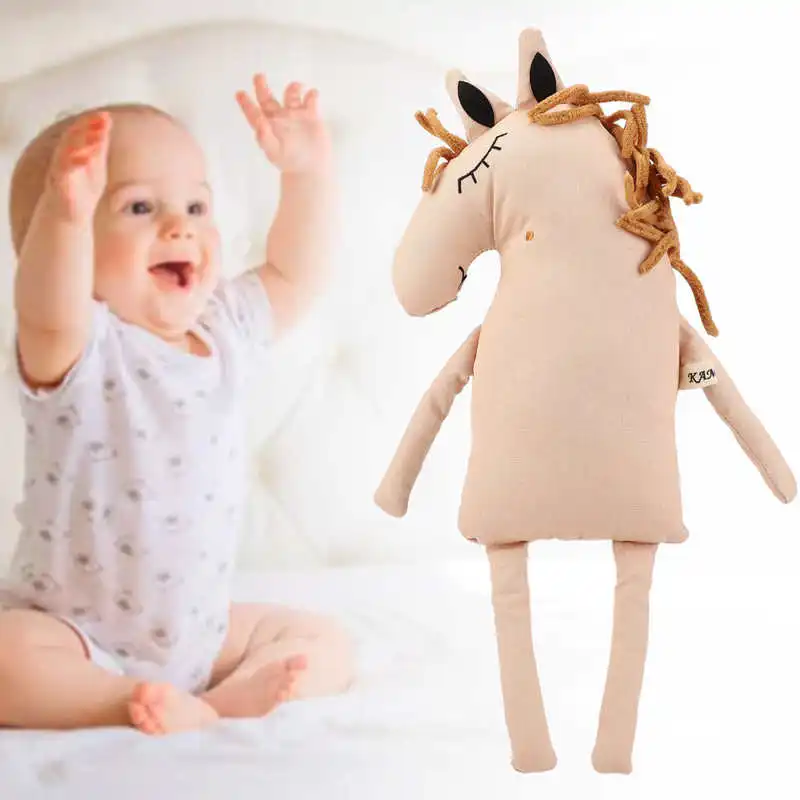 

Плюшевая игрушка, инновационный дизайн, лошадь, животное, искусственная мультяшная детская игрушка, украшенный подарок на день рождения