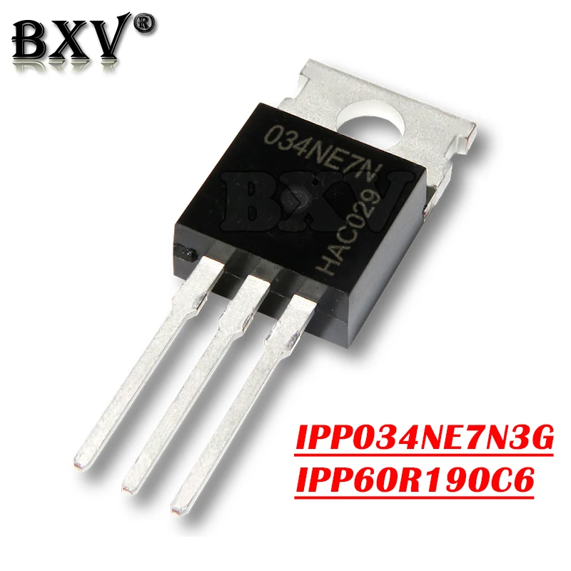 

10 шт. IPP034NE7N3G IPP60R190C6 TO-220 034NE7N3G 60R190 TO220