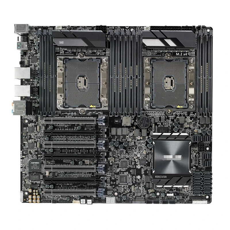 

Материнская плата WS C621E для сервера ASUS, двухканальная Серверная материнская плата LGA3467 DDR4, четырехканальная SLI Crossfire