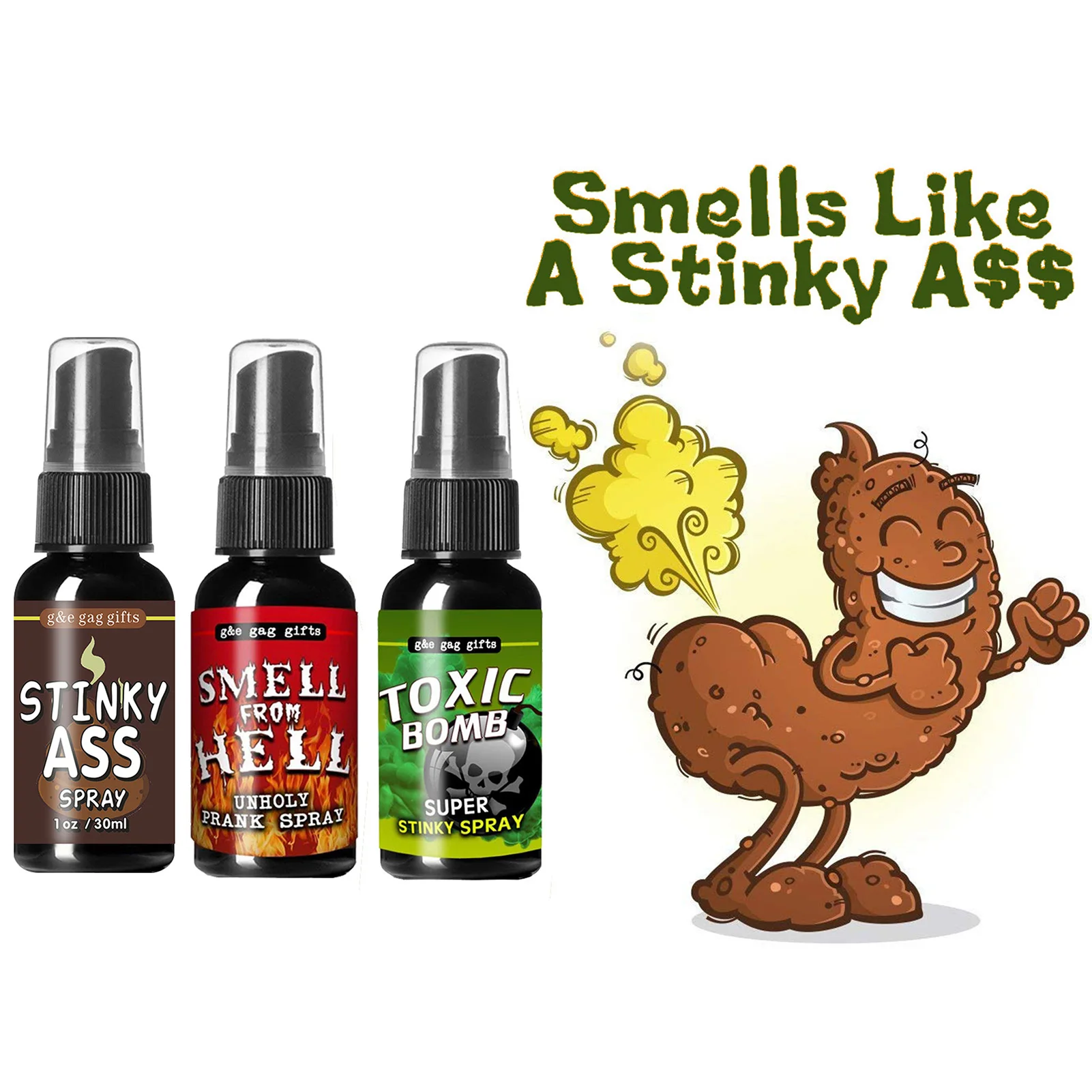 

Tricky Liquid Fart 30ML Highly Concentrated Odor Prank Sprinkle Extra Strong Stink Non-Toxic Joke Toys For Adults Or Kids