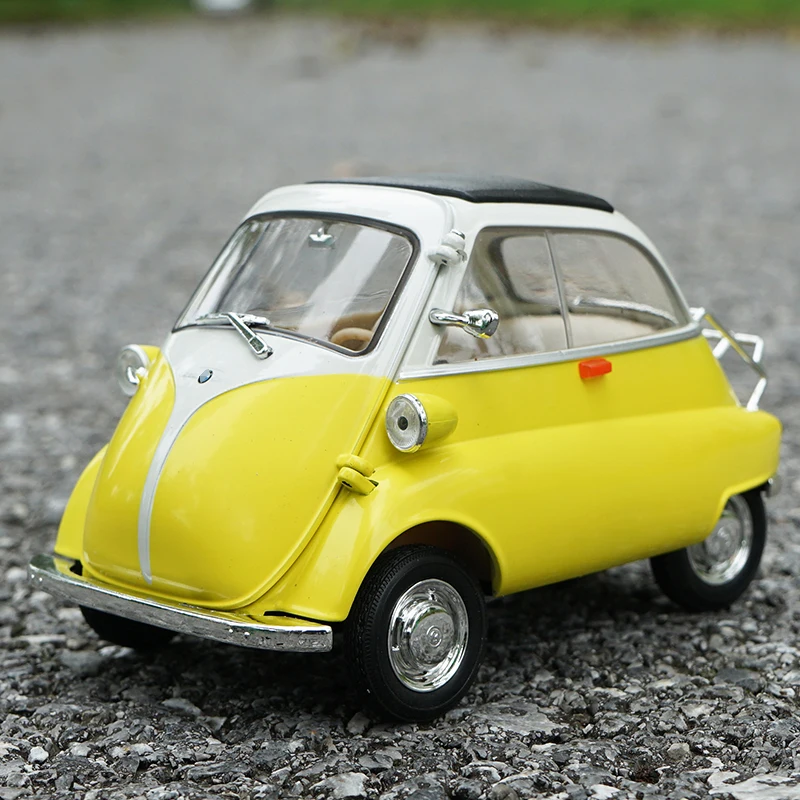 Фото Модель автомобиля WELLY 1:18 BMW Isetta из сплава, коллекционная миниатюрная масштабная модель для коллекции и в подарок №4