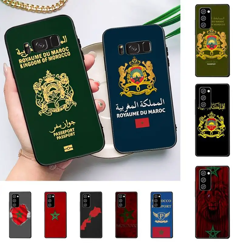 

Morocco Flag Passport Phone Case for Samsung Note 5 7 8 9 10 20 pro plus lite ultra A21 12 72