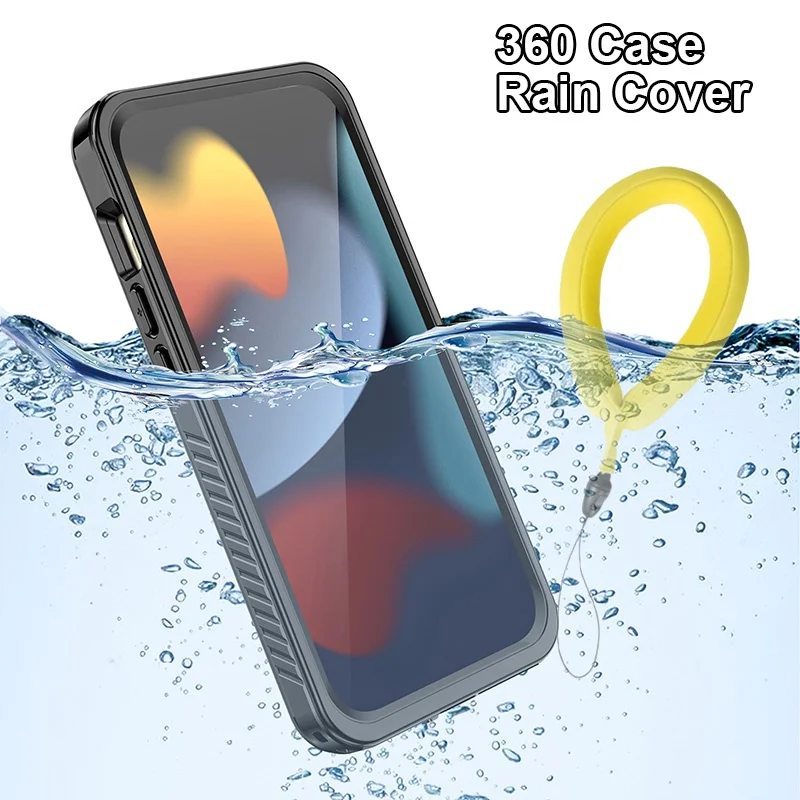 Водонепроницаемый чехол с защитой от дождя для iPhone 15 14 13 12 Pro Max IP68 Супер